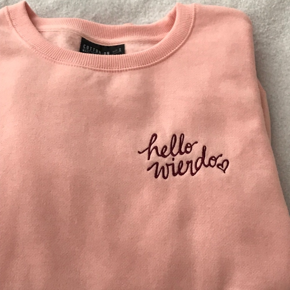 Cotton on pink  sweat shirt